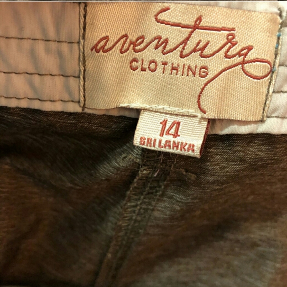 Adventura brown cargo pants/capri - Picture 6 of 7